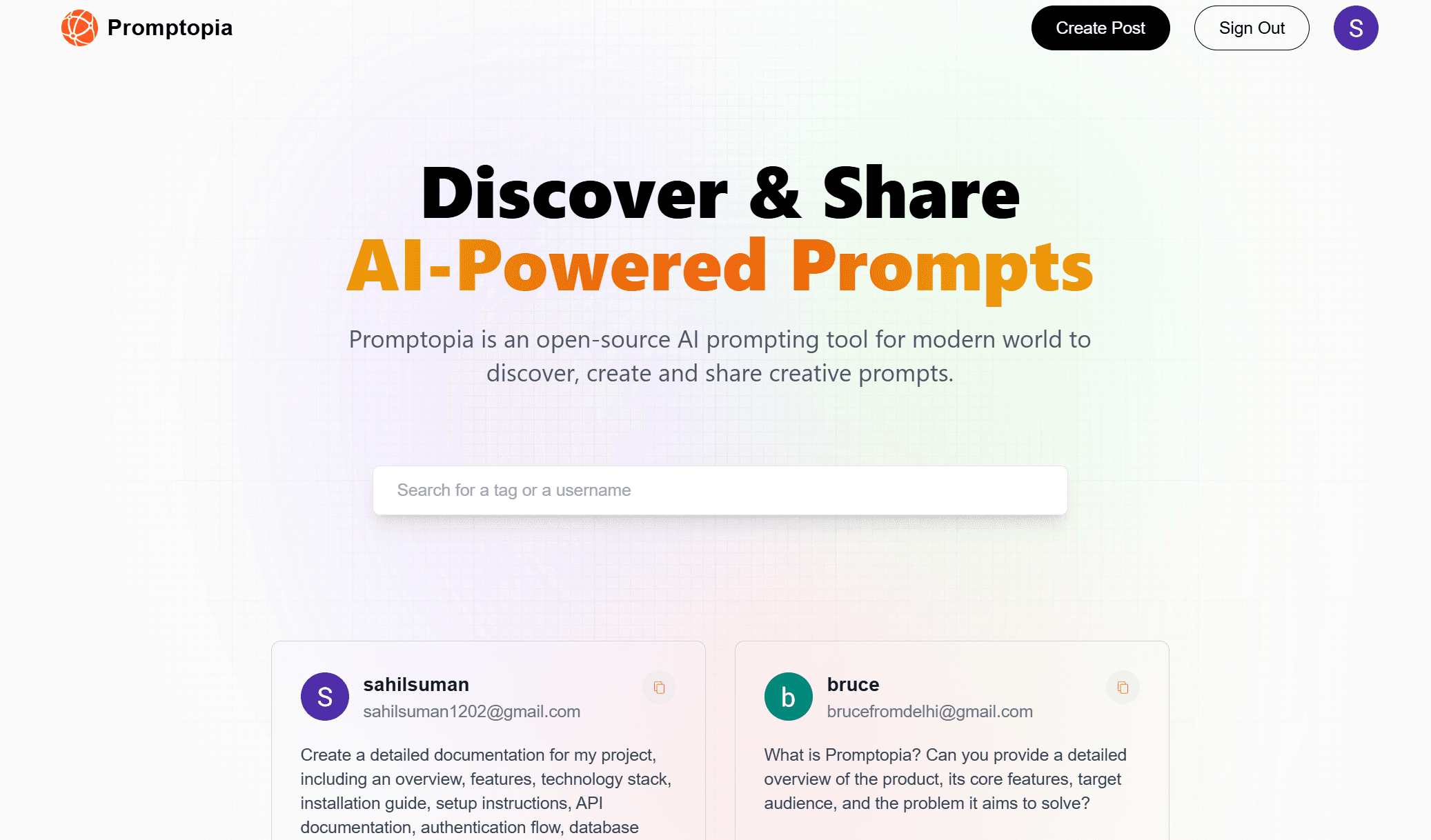 Promptopia - AI Prompt Sharing Platform
